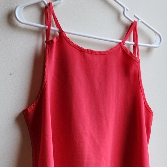 Haute Society Hot Pink Lace Tank Top Size Small - Picture 9 of 12